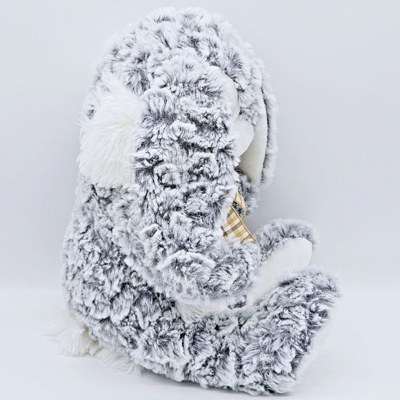 Homerbest Bunny Rabbit Plush Easter Grey White  Sitting Stuffed Animal Toy 10” - Picture 4 of 8